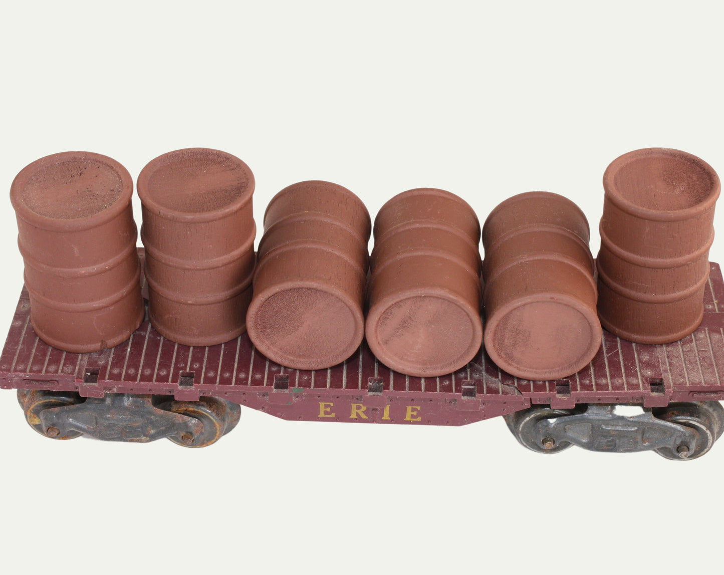 Barrels - Rusty Red - Set of 6 - 1:24 Scale - 101-0611
