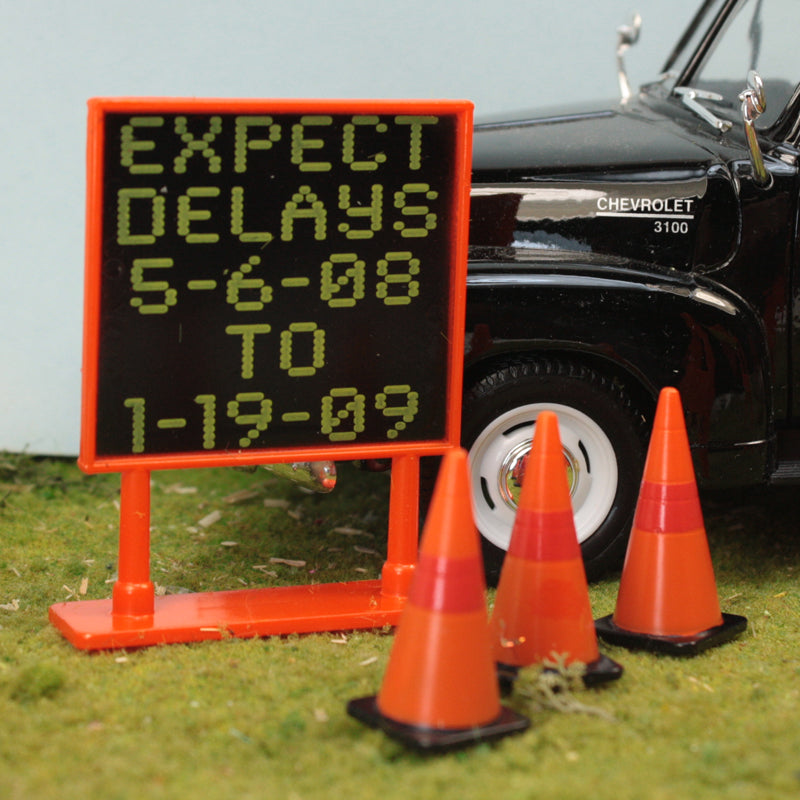 Roadwork - Signs and Cones - 106-16058