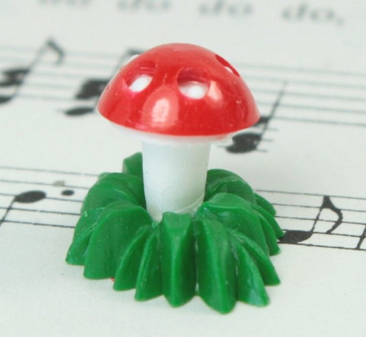 Small Mushrooms In Grass - Set of 4 - 203-3-2503
