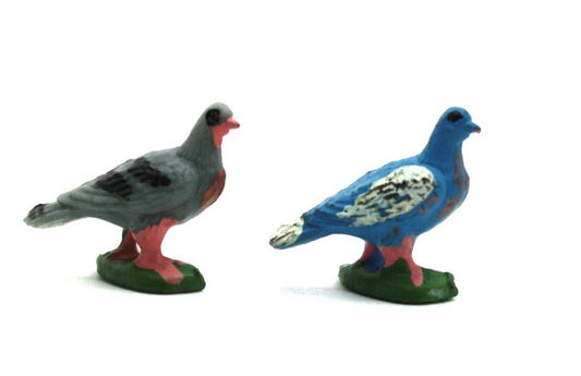 Birds - Vintage Hand Painted Mini- Set of 10 - 203-9-008
