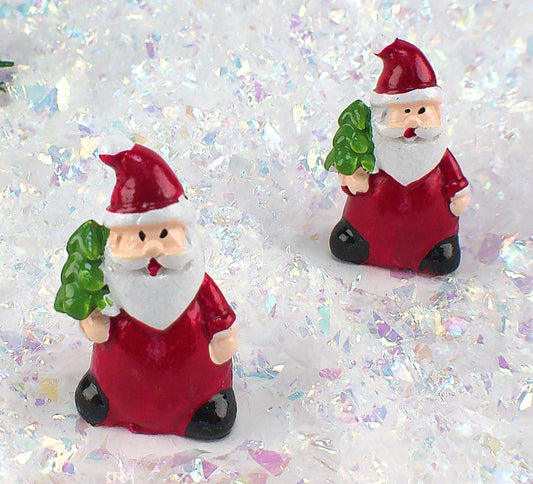 Santa - 1.5" Holding Tree - Set of 3 - 204-2385