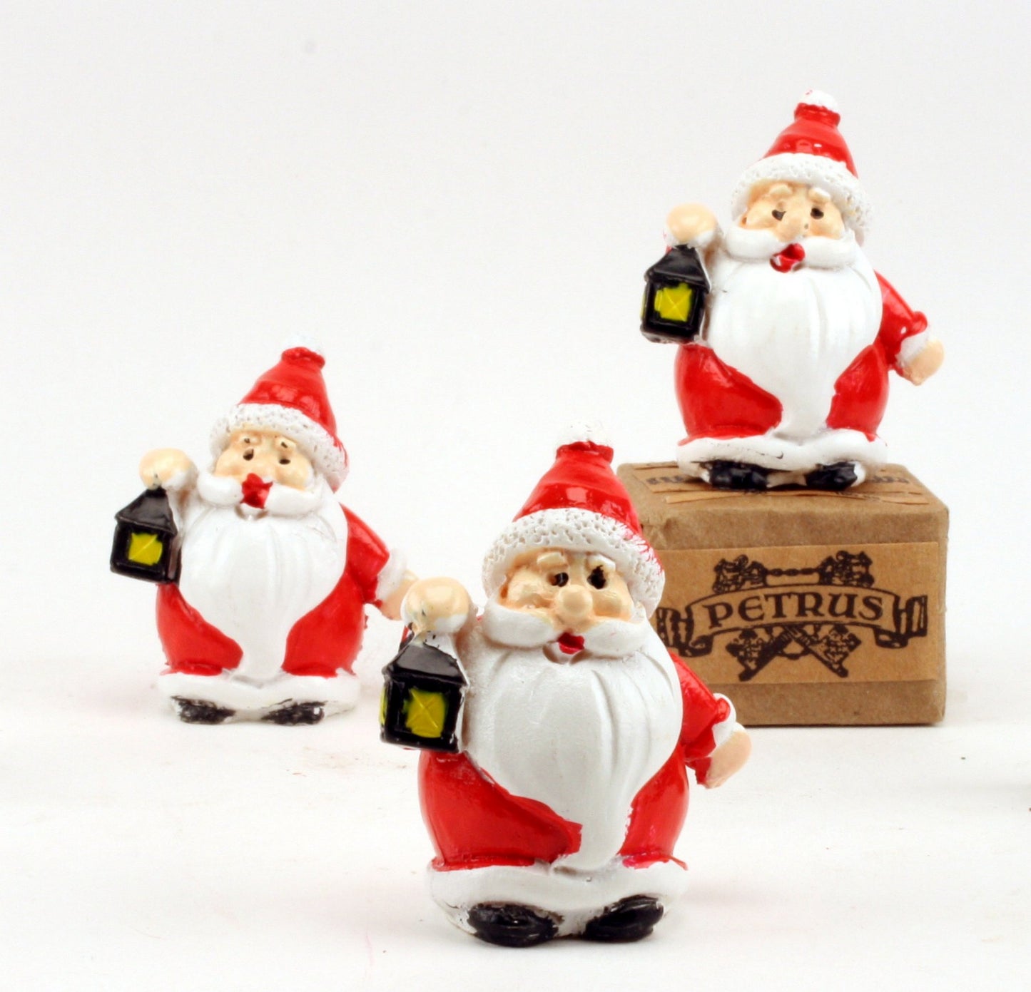 Santa - 1.25" Old Style - Set of 3 - Holiday Minis - 204-2581