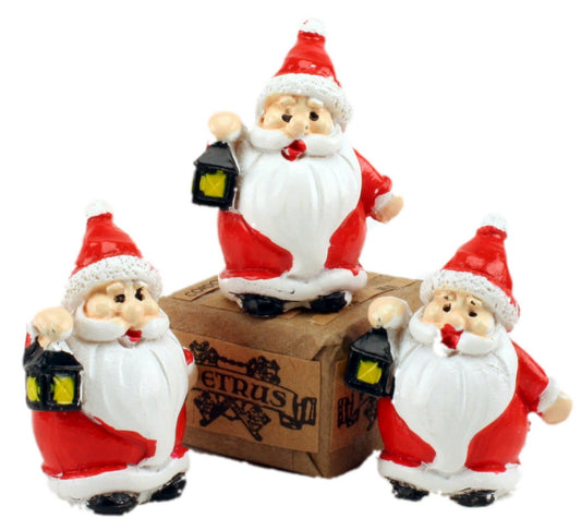 Santa - 1.25" Old Style - Set of 3 - Holiday Minis - 204-2581