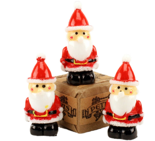 Santa - 1.5" Rosy Cheeks!- Set of 3 - Holiday Minis - 204-8801