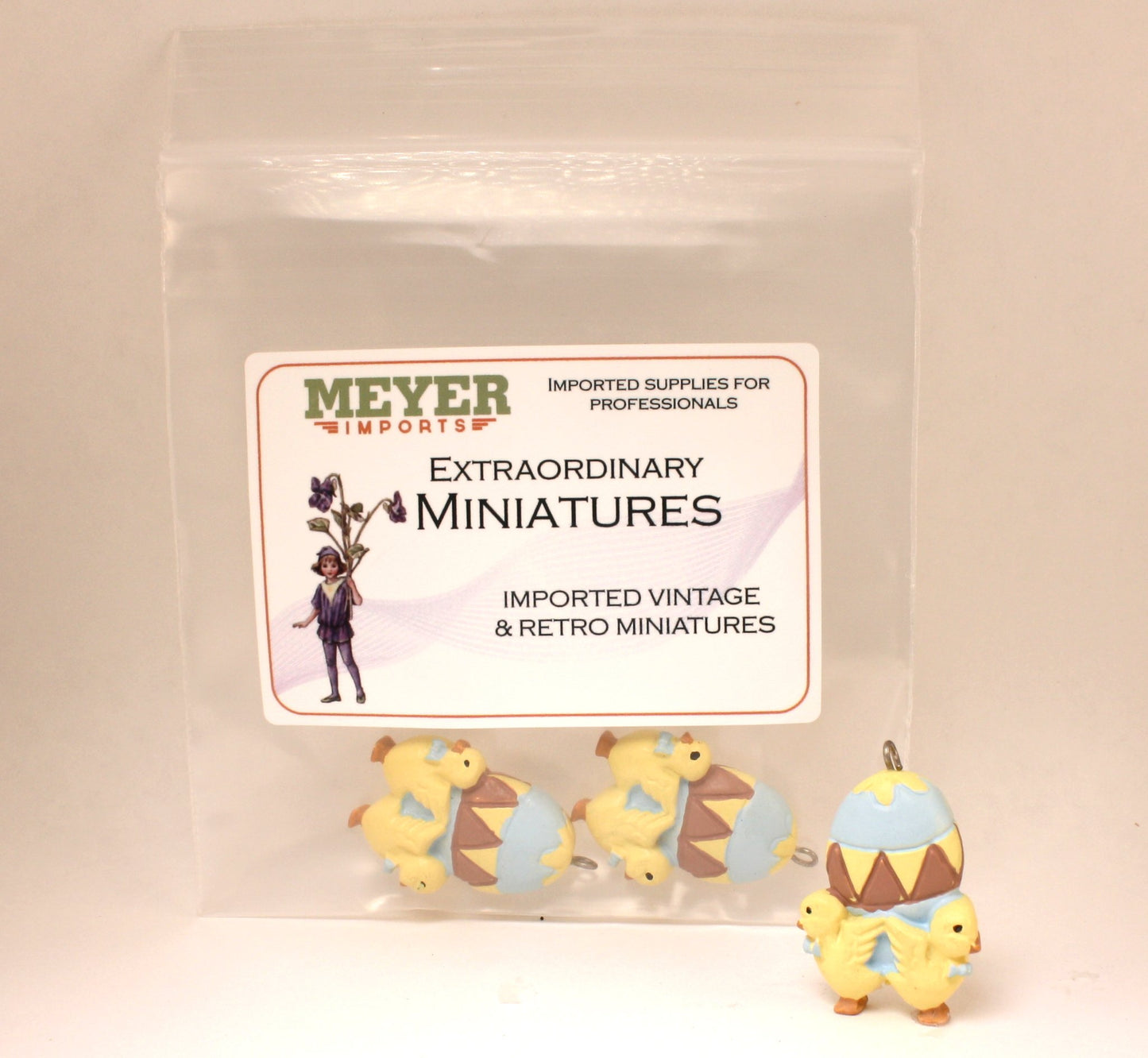 Easter Chicks Flat Back Charm - Set of 2 - 204-8817