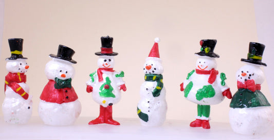 Snowman Family - 2" - 1960s Retro Style - 204-8821