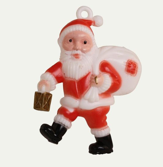 Santa - 2.25" Tall - Set of 2 - 1960s Retro Style - 204-8827