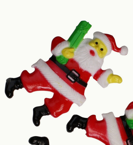 Santa - Flat Back 2D - 2.75" Tall - Set of 4 - 204-8828
