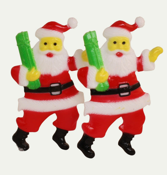 Santa - Flat Back 2D - 2.75" Tall - Set of 4 - 204-8828