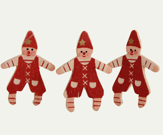 Elf - Retro Christmas Santa Cutout - 1.35" - 8pcs - 204-8829