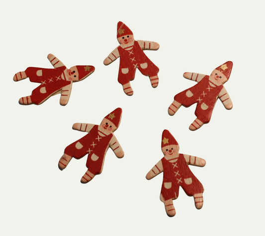 Elf - Retro Christmas Santa Cutout - 1.35" - 8pcs - 204-8829