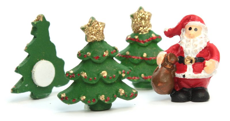 Cute Christmas Trees - Set of 4 - 205-0698