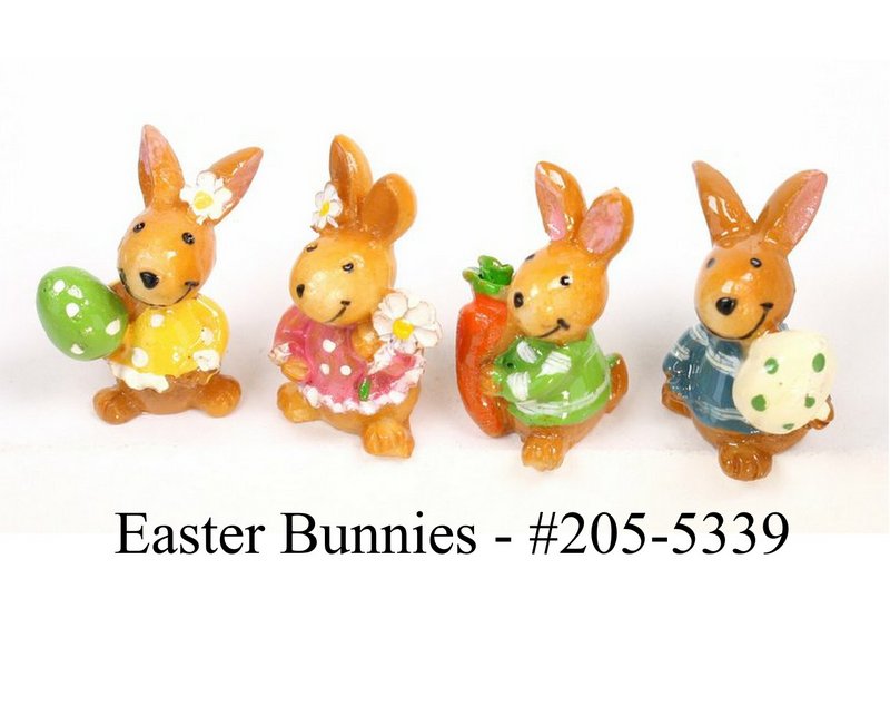 Bunny - Easter Rabbits - Spring - Set of 4 - 205-5339