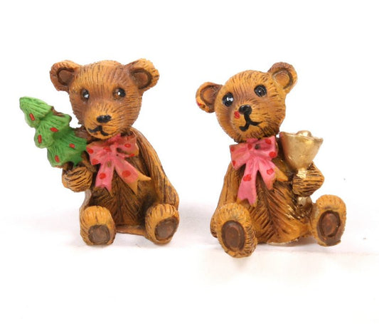 Holiday Bears - Set of 4 - Dollhouse Minis - 205-6417