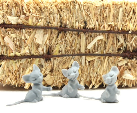 Gray Mouse - Tiny - Set of 8 - 203-9-139