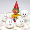 Funny Faces w/ Tougue - 1" Cotton Heads - Set of 8 - 703-0020