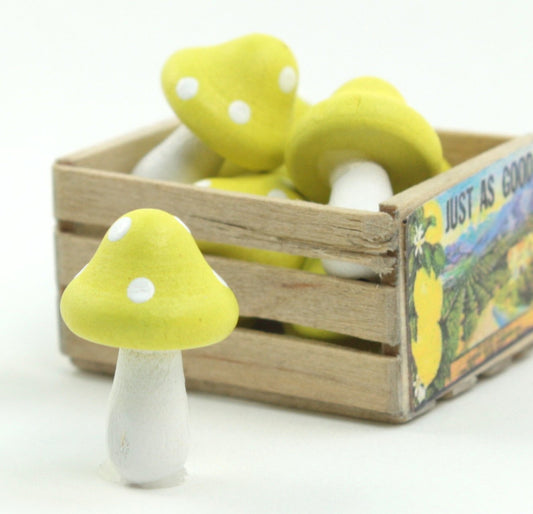 Gold Yellow - Wood - Hand Crafted - 3/4" 218-0130