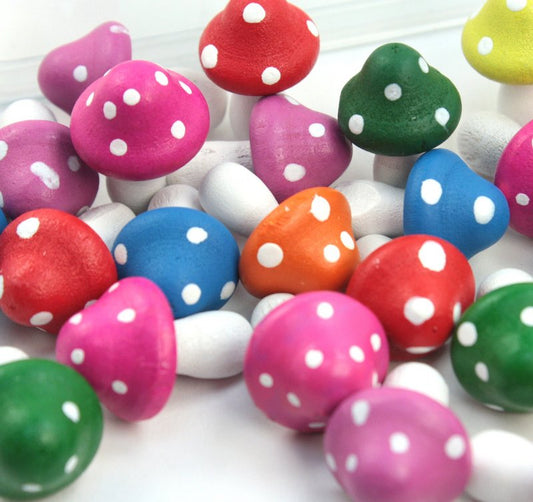 Mixed Colors - Wood - Hand Crafted - 3/4" 218-0135