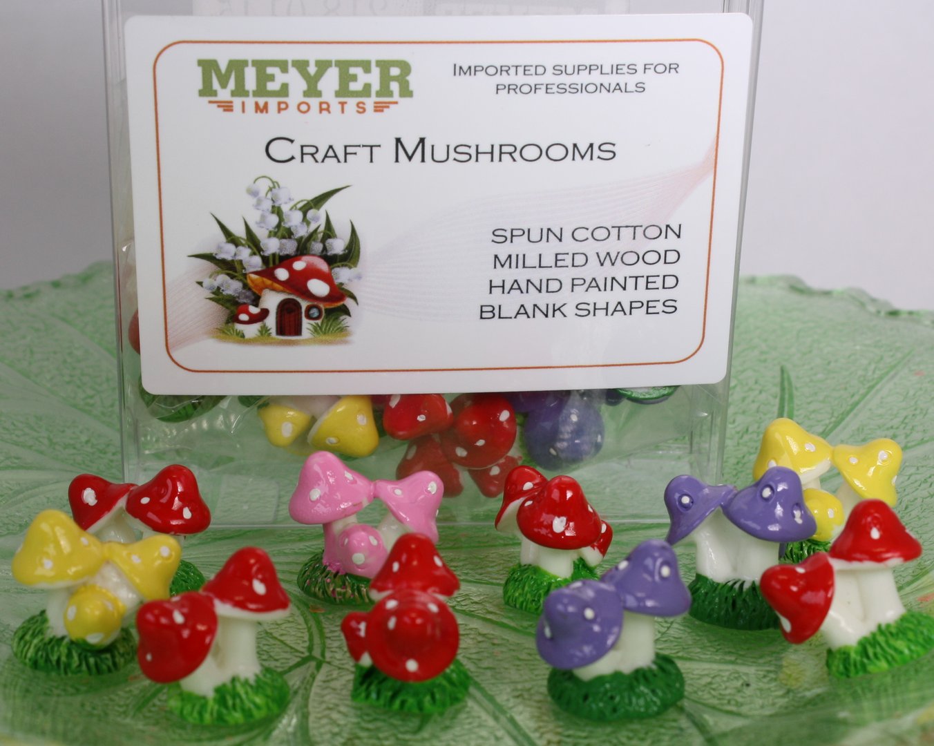 Mega-Mix - Resin Hand Crafted Mushrooms! 10 pieces 218-0145