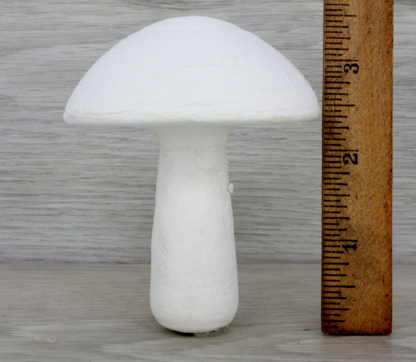 Mushrooms - 3.3" White Spun Cotton - Set of 2 - 218-0173
