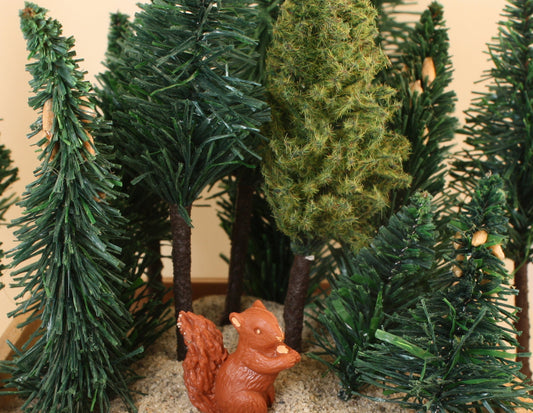 Forest Tree Set - 20 Assorted Pieces - 2" to 6" Tall - 218-0514