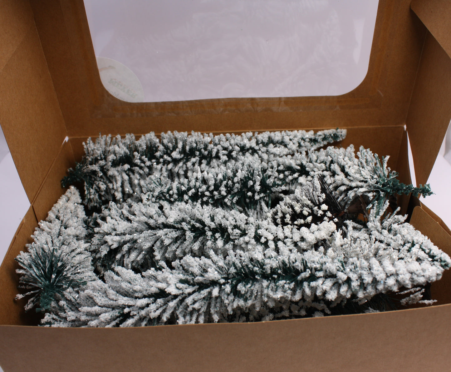 Snowy 4" to 8" Miniature Trees - German - 14 Pcs Set - 218-0521