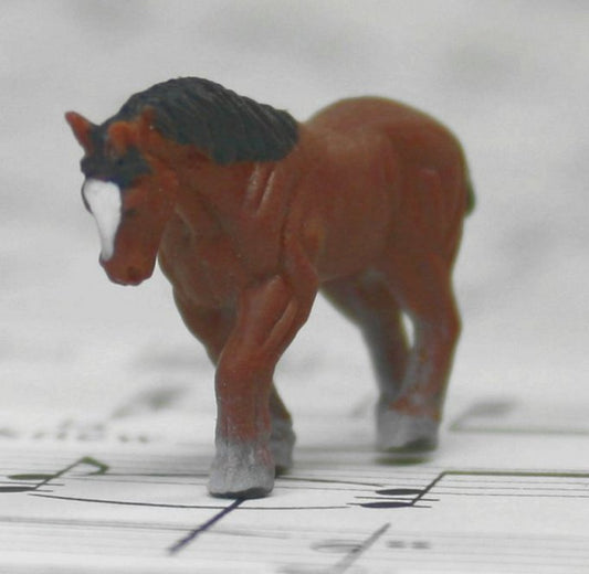 Horses - Clydesdales - Hand Painted - Set of 4 - 234-0922