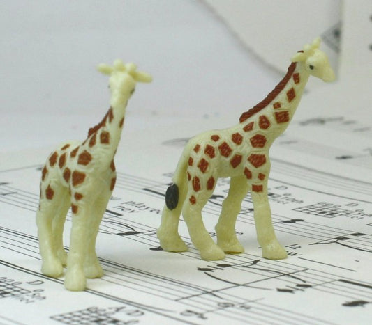 Giraffes Babies - Hand Painted - Set of 4 - 234-2622