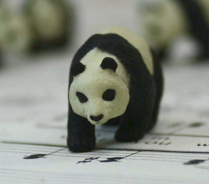 Panda Bears - Hand Painted - Set of 4 - 234-2722