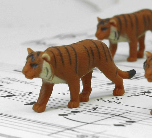 Siberian Tigers - Hand Painted - Set of 4 - 234-3922