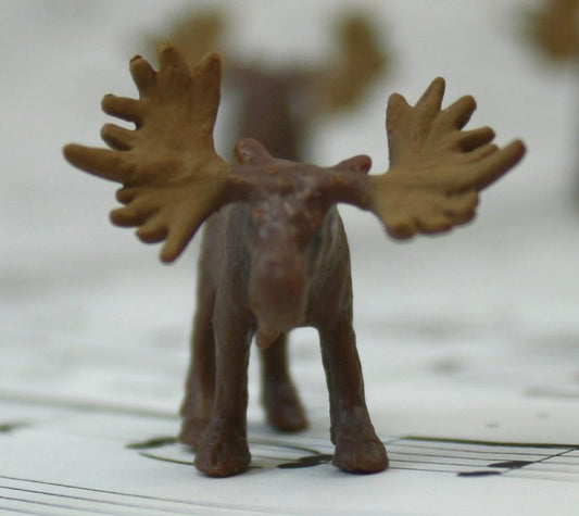 Moose - Tiny - Hand Painted - Set of 4 - 234-8222
