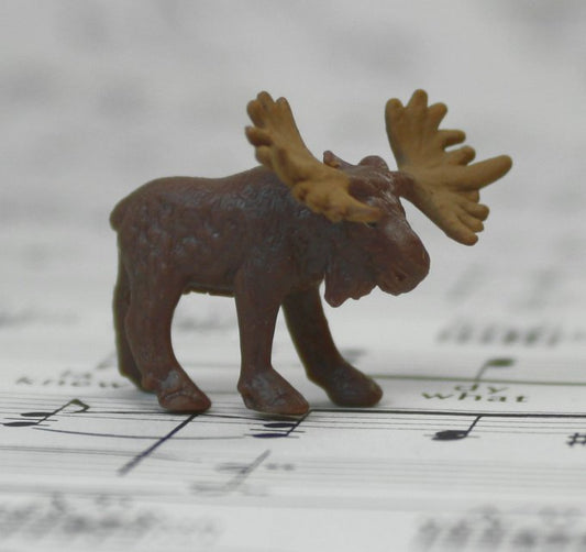 Moose - Tiny - Hand Painted - Set of 4 - 234-8222