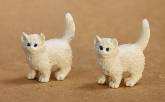 Cats - Realistic White Kittys - Set of 4 - 234-9622