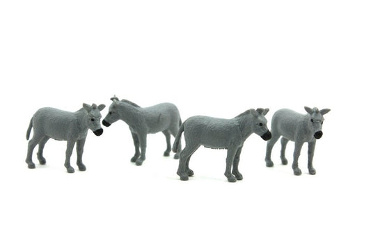 Donkeys - Set of 4 - 1" Tall - 235-2522