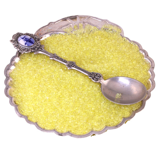 Yellow - Clear Yellow Glass Deco Beads (311-3023)