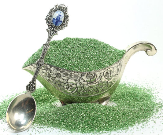 Green, Yellow Green Glass Glitter - 311-9-098