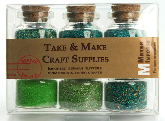 Green Medleys Set of Corked Jars - 311-M-0603