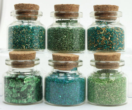 Green - Spring Green - Set of Glitter - 311-M-0620