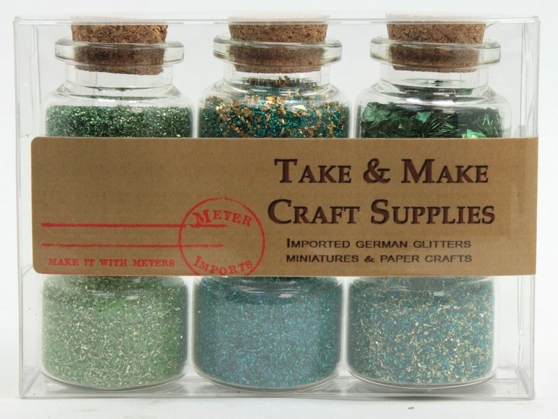 Green - Spring Green - Set of Glitter - 311-M-0620