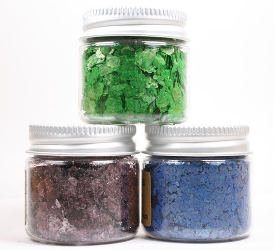 * Deep Blue, Purple, Light Green - Mica Flakes - 311-M-0701