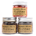 * Bright Red, Slate Gray, Nutmeg Brown Mica Flakes - 311-M-0704