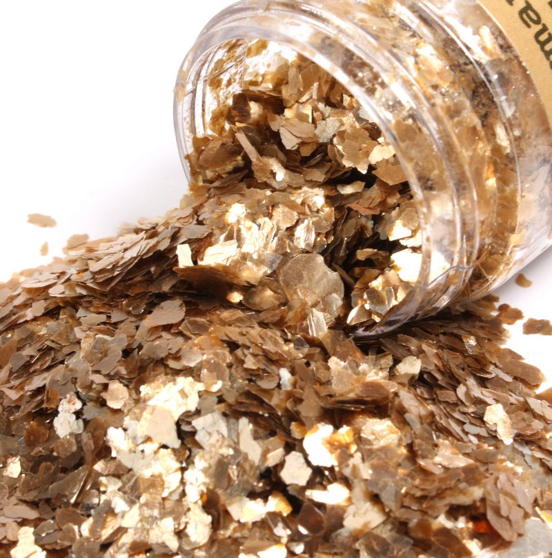 * Gold (Large & Small) & Silver - Mica Flakes - 311-M-0707