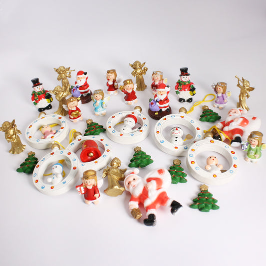 Mega Mini Christmas Collection - 30-Piece Vintage Decor IV3-3661