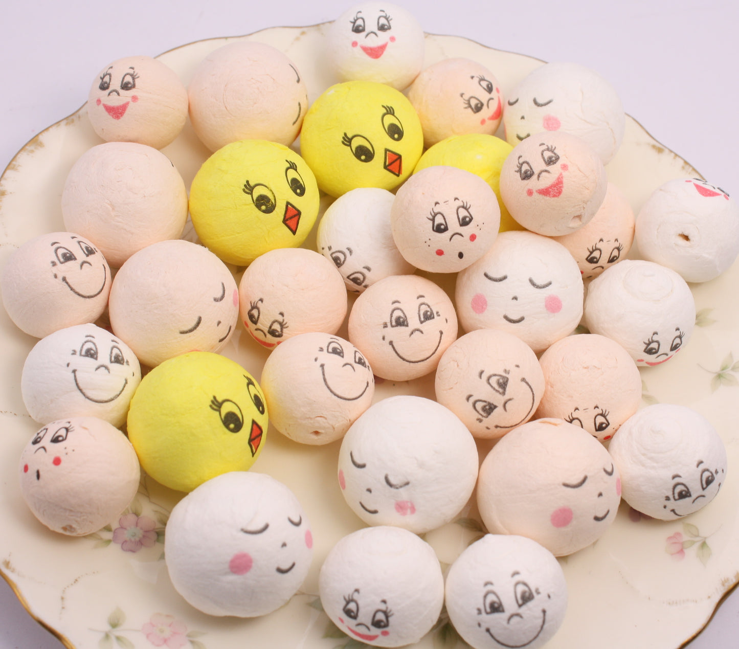 Doll Heads Mega-Mix - Spun Cotton - 32 pieces! 703-7898