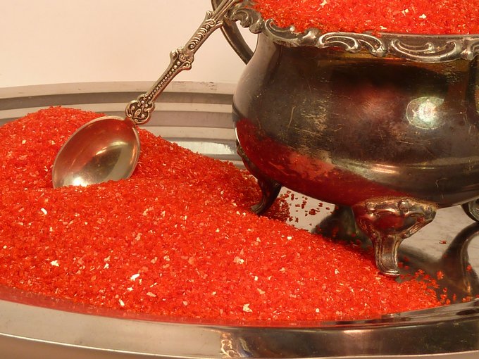 Dark Orange - Chunky - 70 Grit - Glitter Crystals