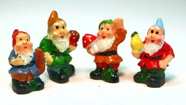 Gnome - 1" Mini - Set of Four! #800-2613