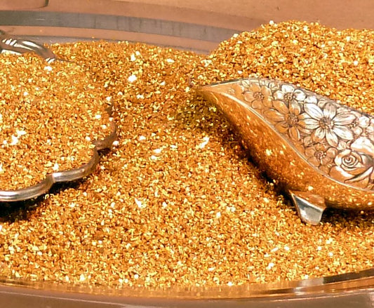 Chunky Gold Glass Glitter - 70 Grit