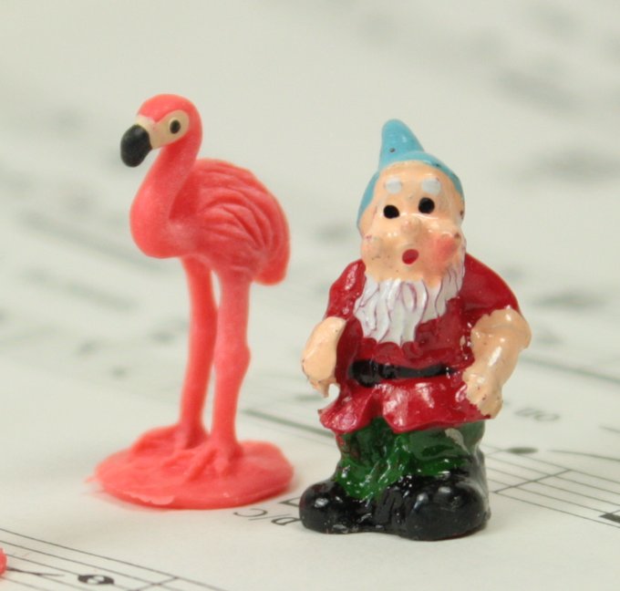 Flamingos - 1" Tall - Set of 4 - 234-4822