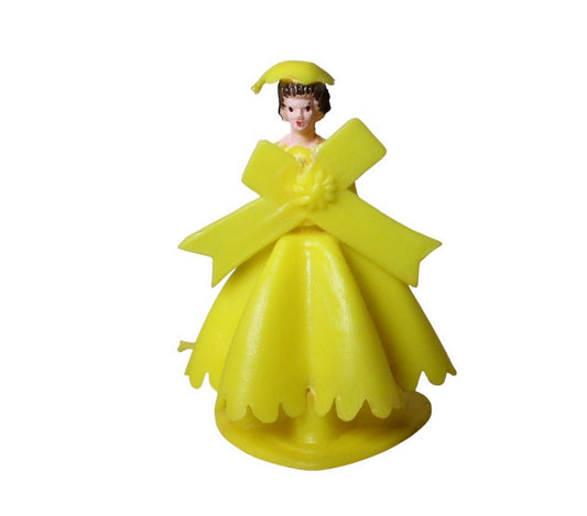 Bridesmaid - Yellow Gown - 1.5" Tall - 1960 Vintage - IV3-3625