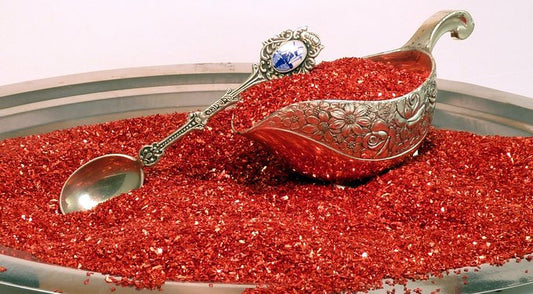 Chunky Red Glass Glitter - 70 Grit